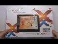 Распаковка teXet TM-9751HD: планшет на Android с экраном Retina