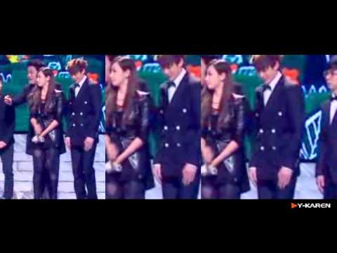 101229 NichKhun Victoria at MBC Entertainment Awards