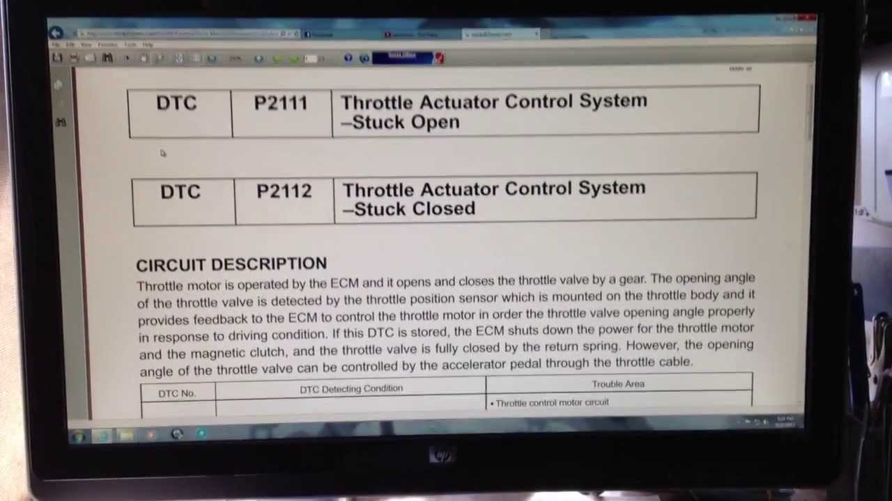 Engine check codes on toyota