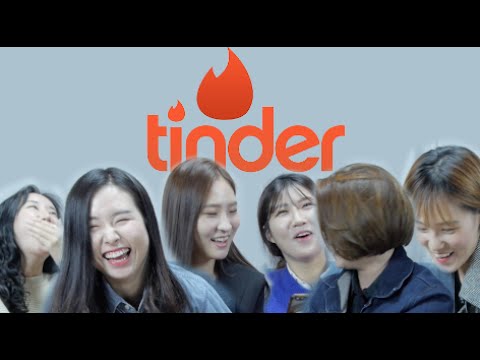 Korean girls try tinder(ENG Sub)