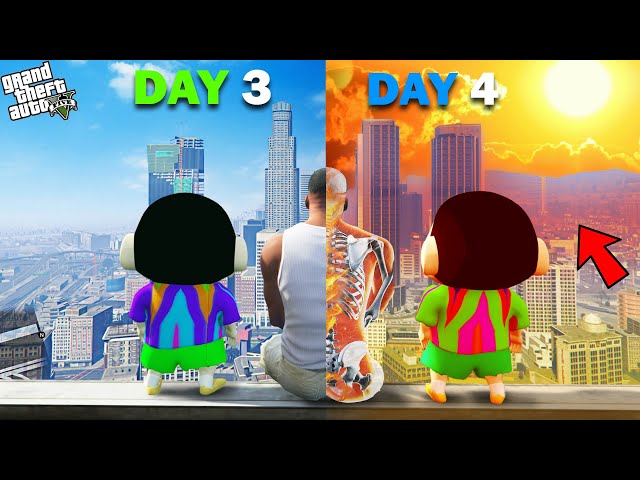 Franklin Survived The Hottest Day Of Los Santos With Shinchan In GTA 5!