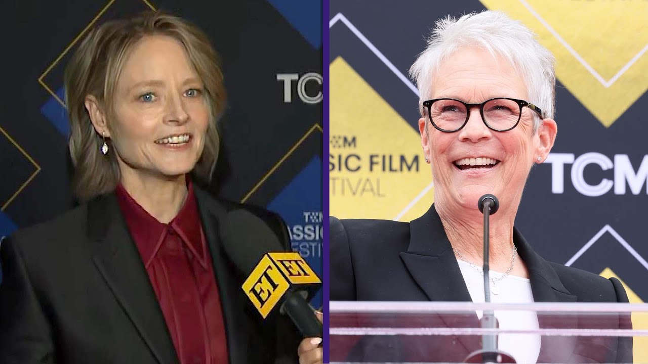 Jodie Foster Reacts to Being Honored By Jamie Lee Curtis at Hand and Footprint Ceremony (Exclusiv…