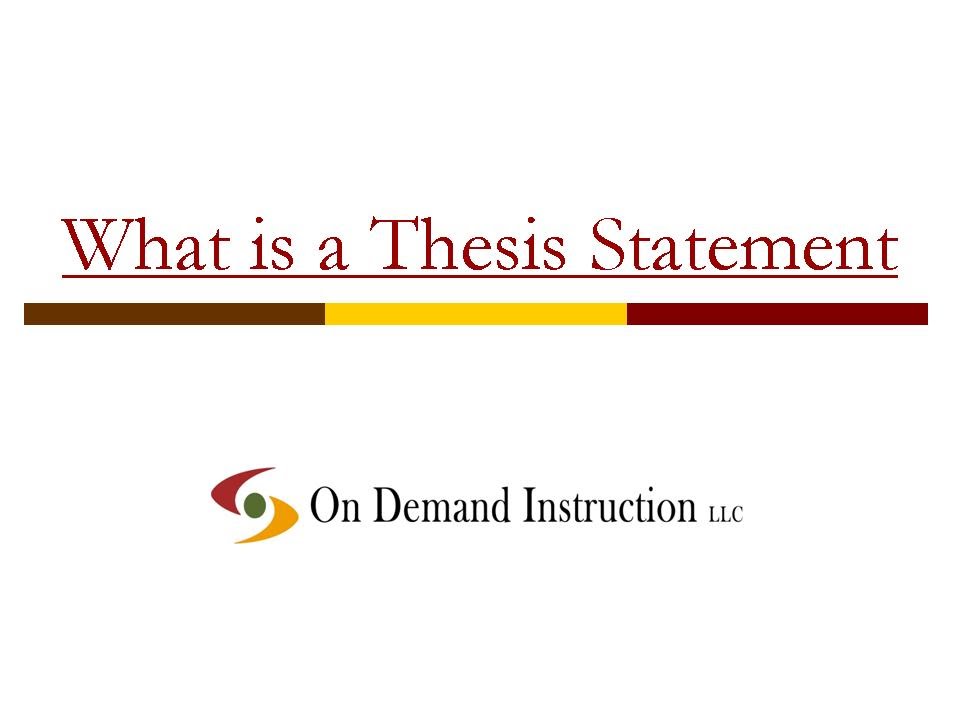 Do summaries have thesis statements