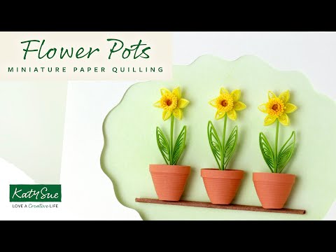 Miniature Flower Pots Quilling Kit