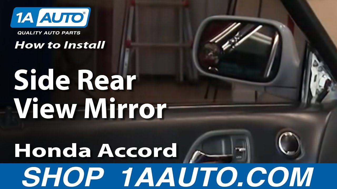 How to install a side view mirror honda accord #7