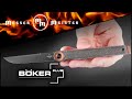 Нож складной «Boker Plus Kaizen Green Canvas Micarta», длина клинка: 7,9 см, серия Boker Plus, BOKER, Германия видео продукта