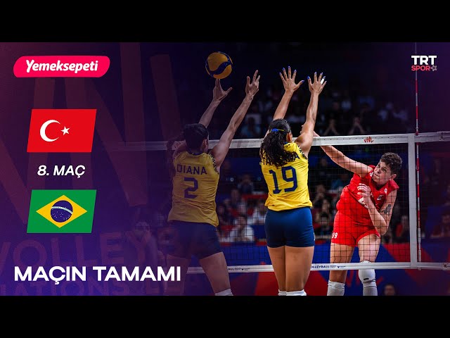 Maçın Tamamı  | Türkiye - Brezilya "2025 Kadınlar VNL"  TRT Spor Yıldız x Yemeksepeti