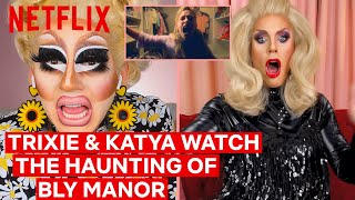 Drag Queens Trixie Mattel & Katya React to The Haunting of Bly Manor | I Like to Watch | Netflix