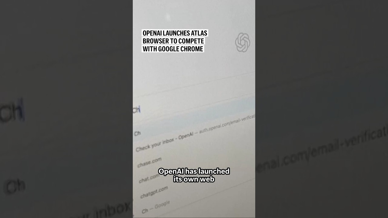 OpenAI launches Atlas browser to compete with Google Chrome