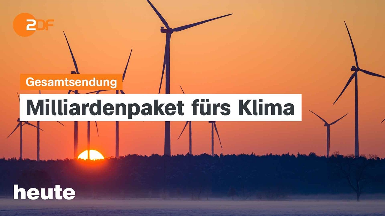 heute 19:00 Uhr vom 25.03.2026 Klimaschutz, Reformen bei Gesundheit, Rente und Steuern, Jugendstudie