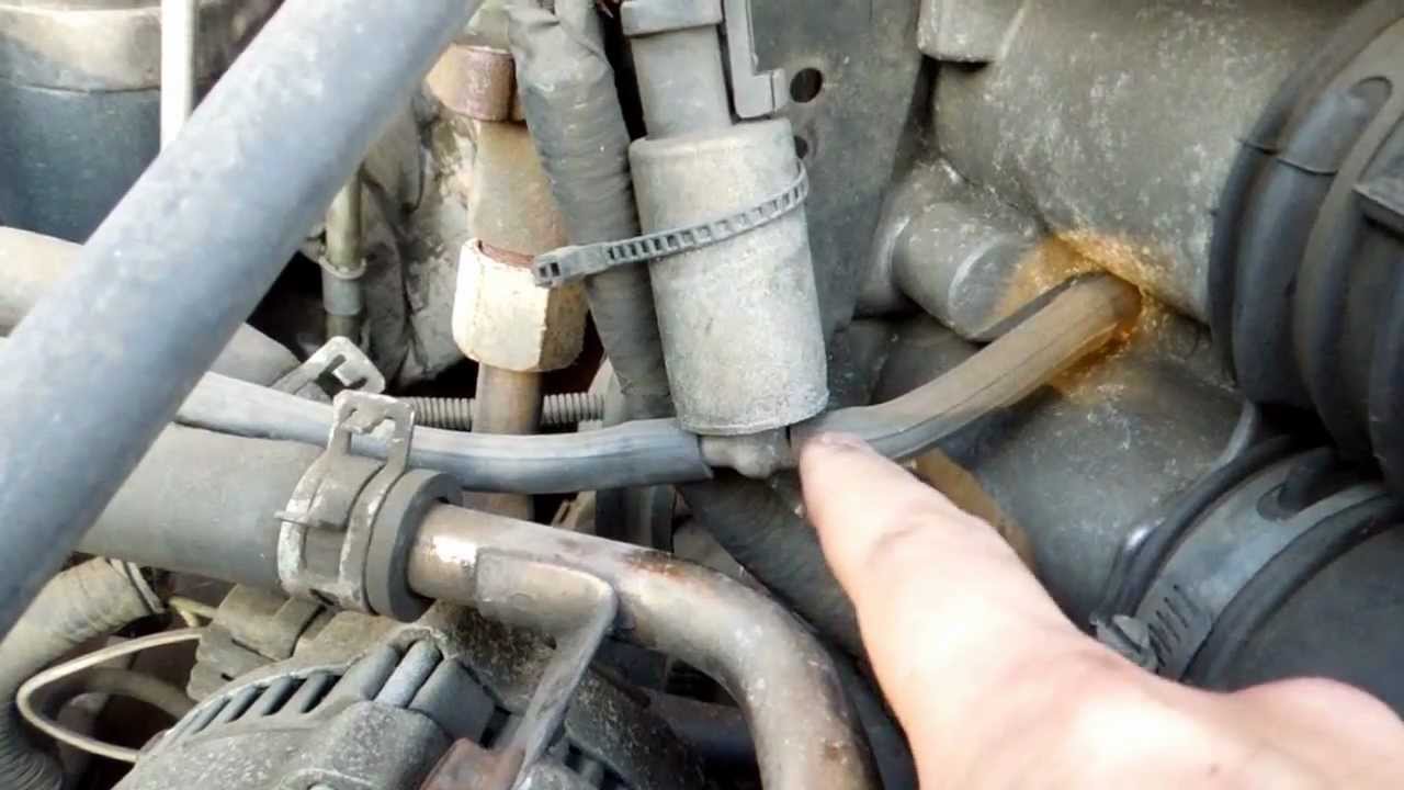 1994 Ford F150 5.8L EFI EVAP Solenoid Location - YouTube 1998 ford mustang gt fuse diagram 