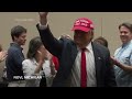 Festive pro-Trump crowd cheers on former president during debate watch party in Michigan  - 01:07 min - News - Video