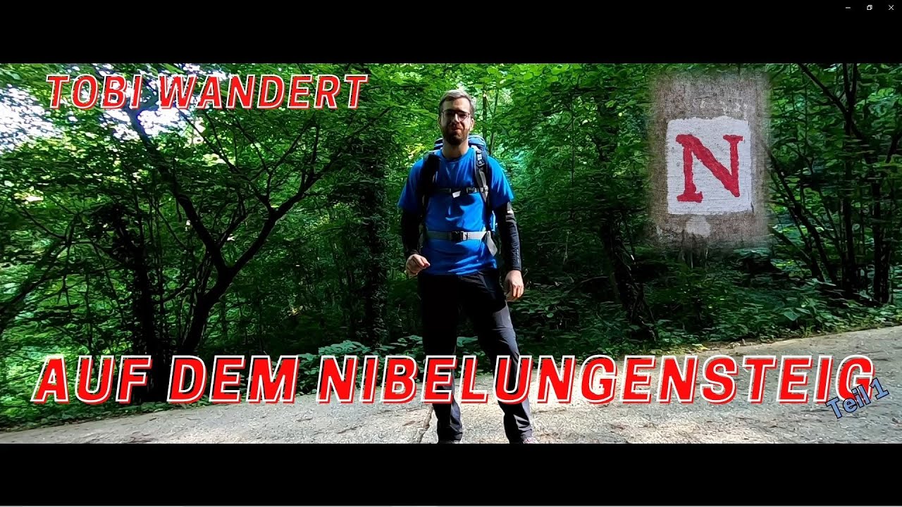 Vorschaubild für das Youtube-Video: Tobi wandert auf dem Nibelungensteig (Teil 1) - Nibelungensteig 40 (11.07.2021)
