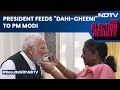 PM Modi Meets President | President Feeds Dahi-Cheeni To PM Modi Ahead Of Swearing-in Ceremony