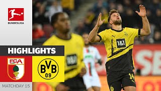 Many chances but No Winners | FC Augsburg — Borussia Dortmund | Highlights | MD 15 Bundesliga 23/24