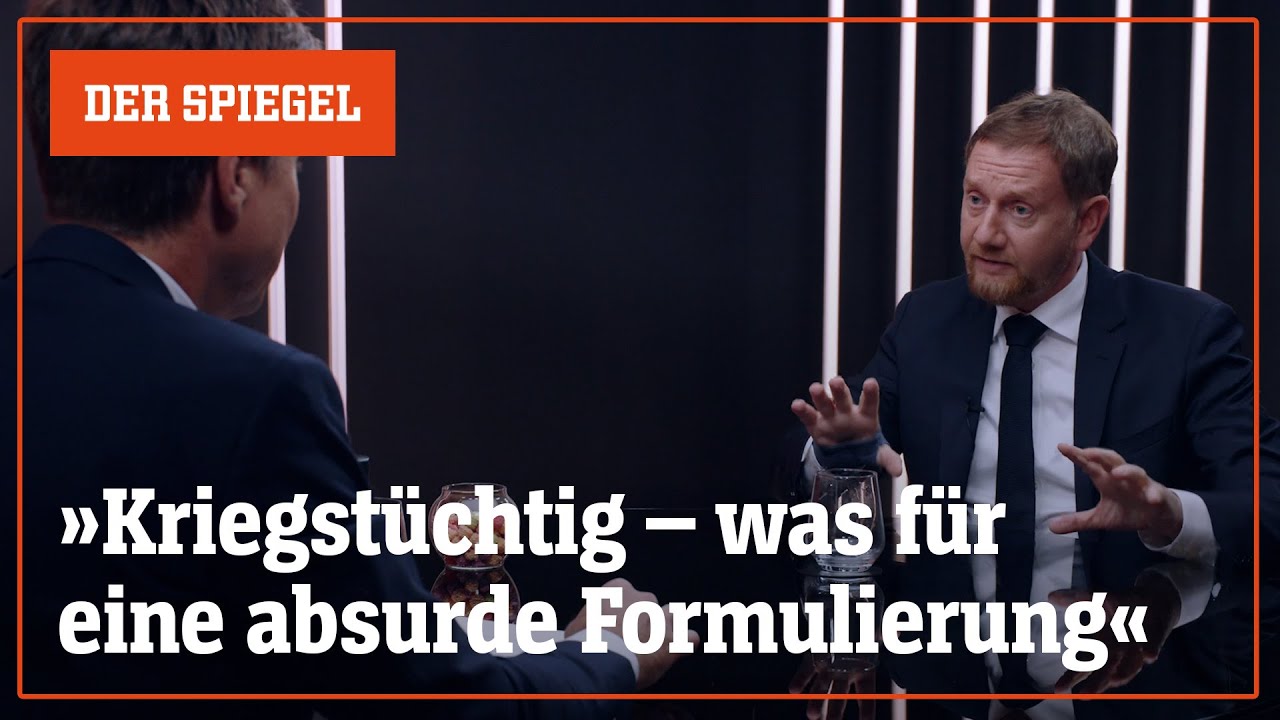 Wehrpflicht, Migration, AfD – Michael Kretschmer im Spitzengespräch | DER SPIEGEL
