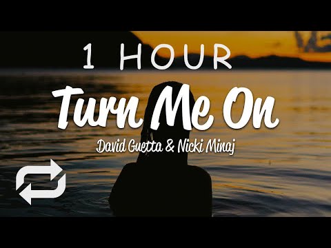 [1 HOUR 🕐 ] David Guetta - Turn Me On (Lyrics) ft Nicki Minaj