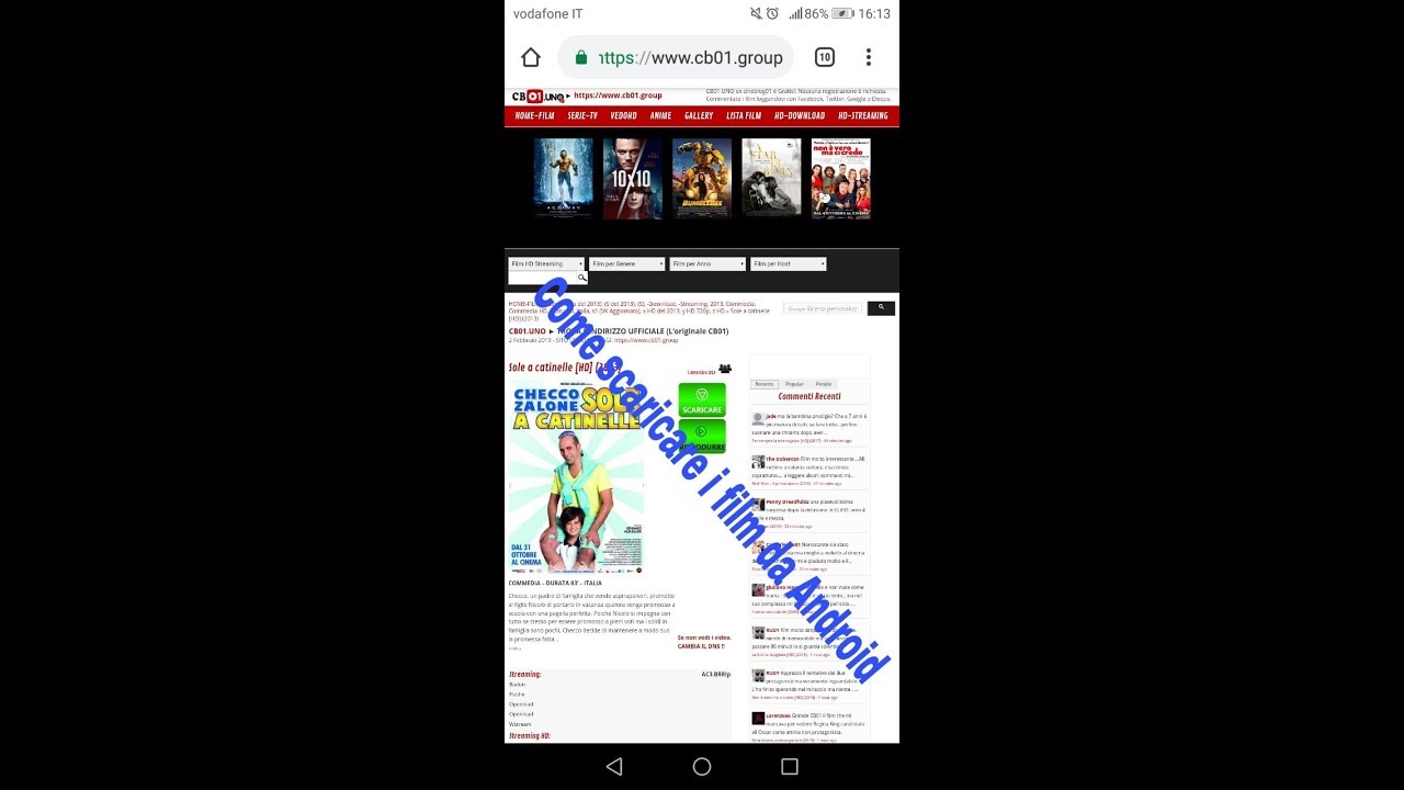 FILM DA CB01 ANDROID SCARICARE