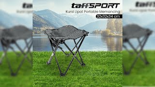 Pratinjau video produk TaffSPORT Kursi Lipat Outdoor Mancing Camping Portable 32x32x34cm - A149