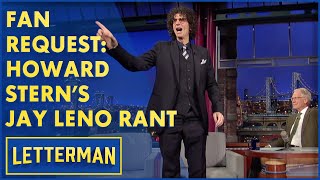 Howard Stern Rages Against Jay Leno | Letterman