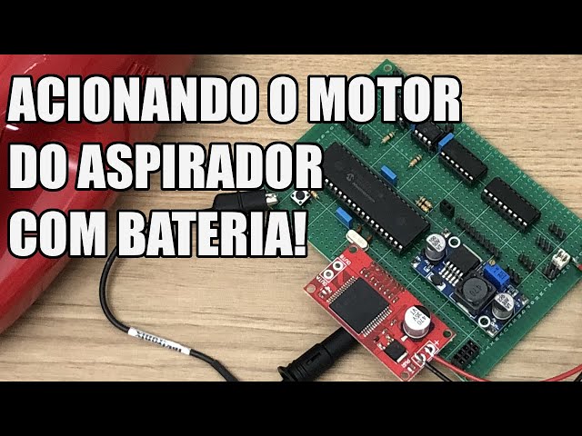 PWM PRÁTICO COM MOTOR DO ASPIRADOR E BATERIA LIPO | Usina Robots US-3 #054