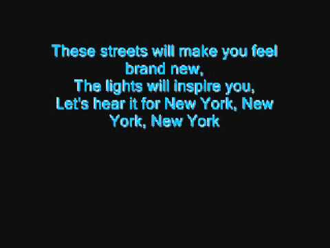 Glee- Empire State Of Mind (w/ Lyrics)