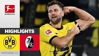 Malen & Füllkrug Secure Home Streak! | Dortmund — Freiburg | Highlights | MD 21 – Bundesliga 23/24