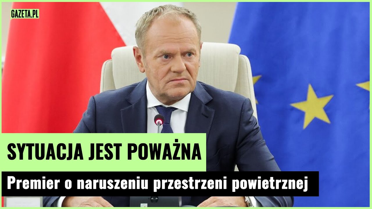 Donald Tusk o rosyjskich dronach w Polsce. "Prawdopodobna prowokacja na dużą skalę"