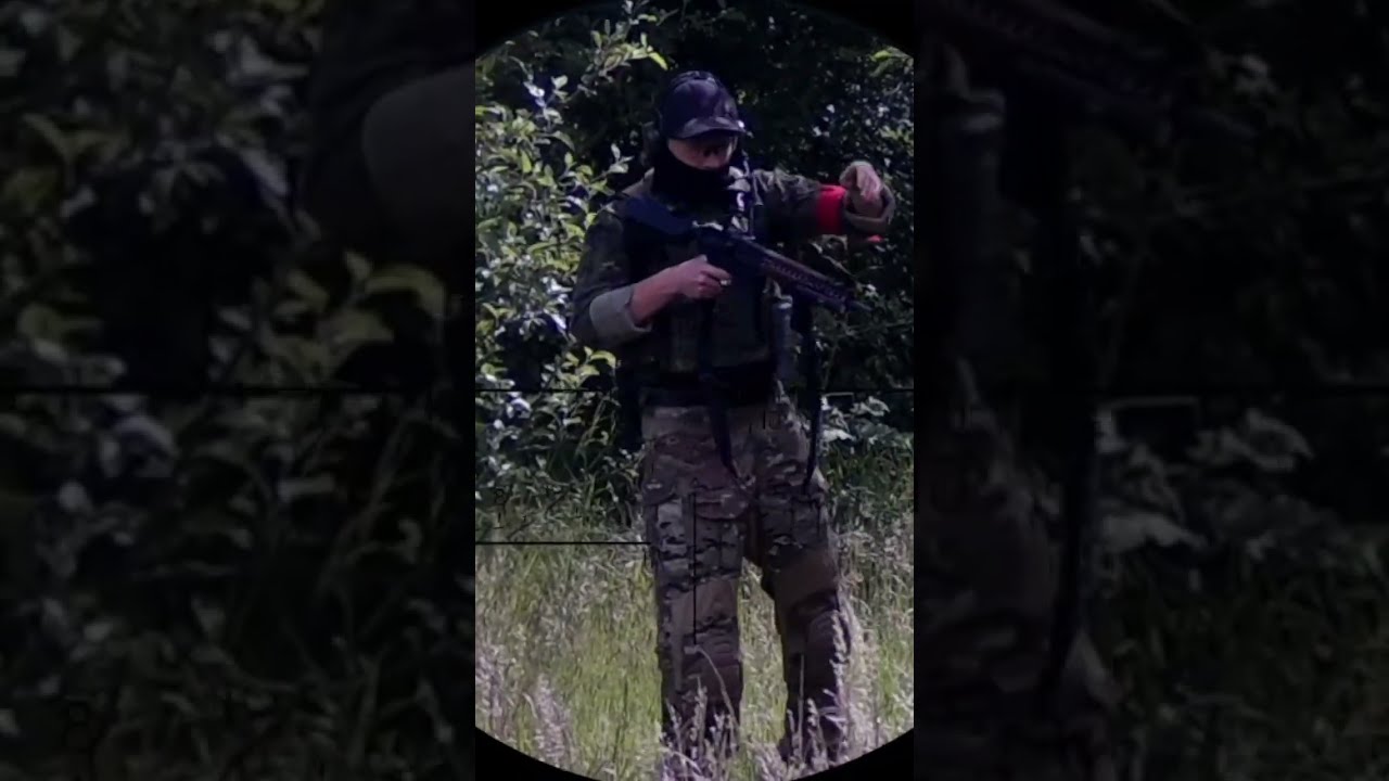 Invisible Ghillie Sniper (hanging high up in tree)
