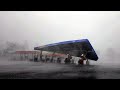 Watch: Gas station awning topples under Idalias winds