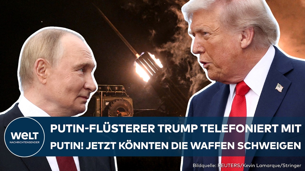 UKRAINE-KRIEG: Putin telefoniert mit Trump! Plötzlich ist der Kremlchef offen für Waffenruhe
