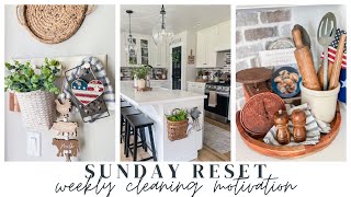 SUNDAY RESET // WEEKLY CLEANING MOTIVATION // SUMMER DAY IN THE LIFE // CHARLOTTE GROVE FARMHOUSE