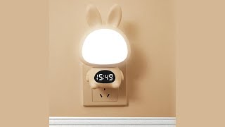 Pratinjau video produk WEIXANG Lampu Tidur Night Light Rotating Rabbit Warm White with Remote - Y3