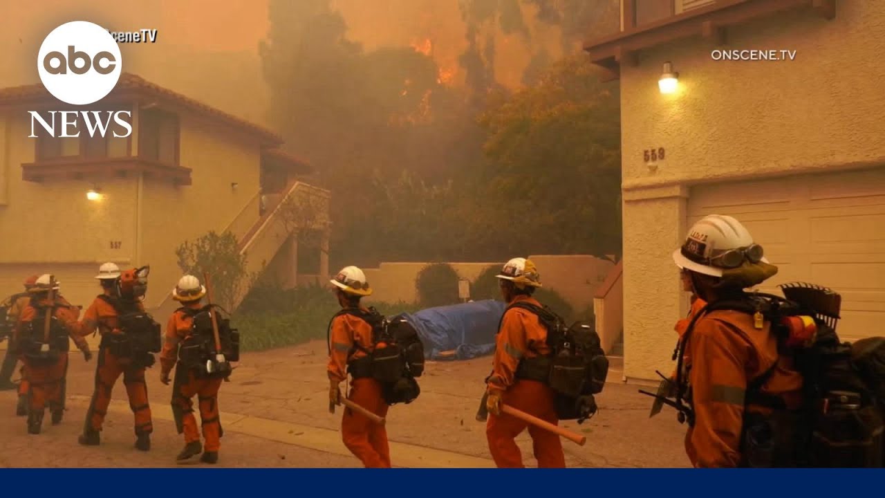 Los Angeles wildfires spread