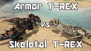 ark survival evolved trex vs sabertooth family dino vs dino ep 1