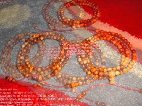 Mala Beads Neklace Kalung Tasbih Bhuda KAYU GAHARU AGHATIS Raja Kayu Ukuran 108 + 8 mm