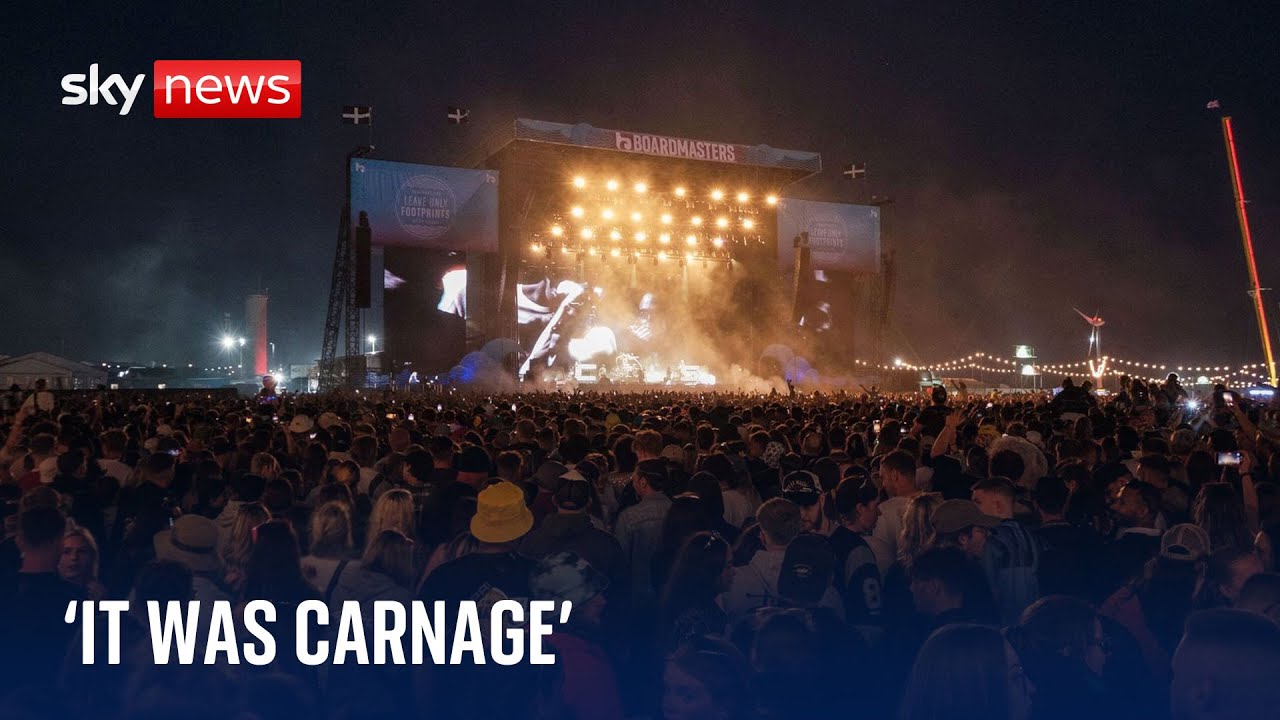 Witness describes 'carnage' after being caught in Boardmasters crowd surge