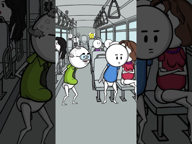 @antoine_bordes - Quand il faut laisser sa place dans le bus 🚌 #shorts #animation #humour #drole