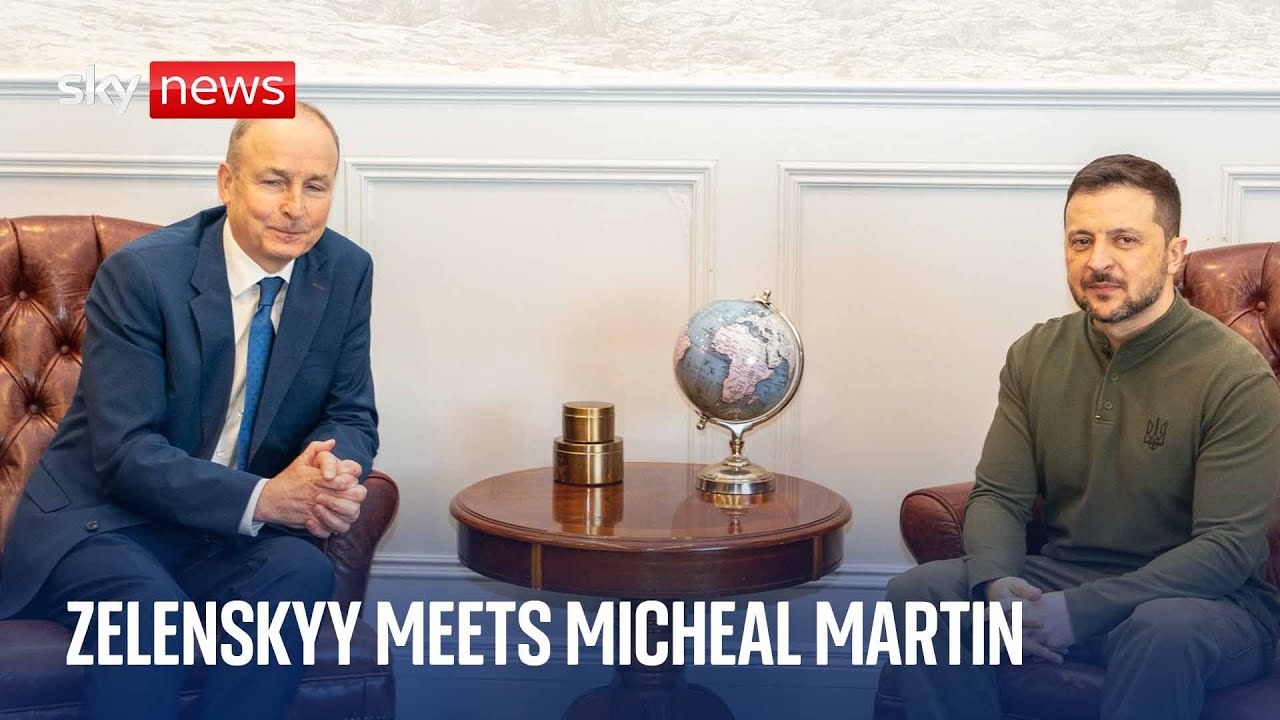 Taoiseach Micheál Martin holds news conference after meeting with Zelenskyy in Ireland