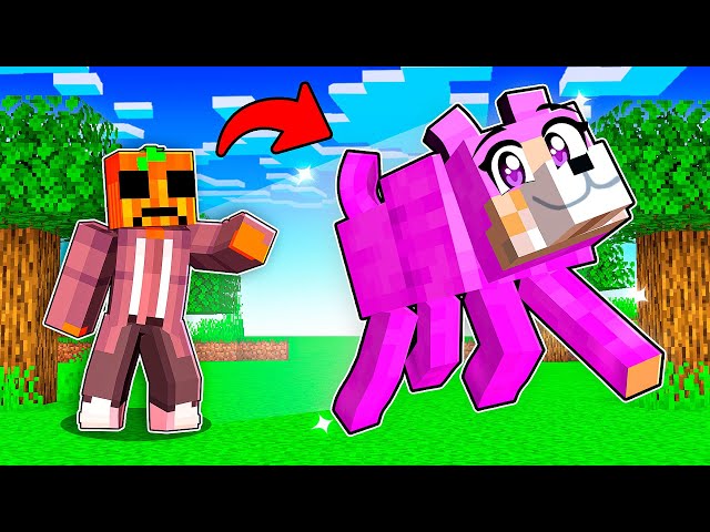 Mi Amiga se Convirtió en PERRO en Minecraft!