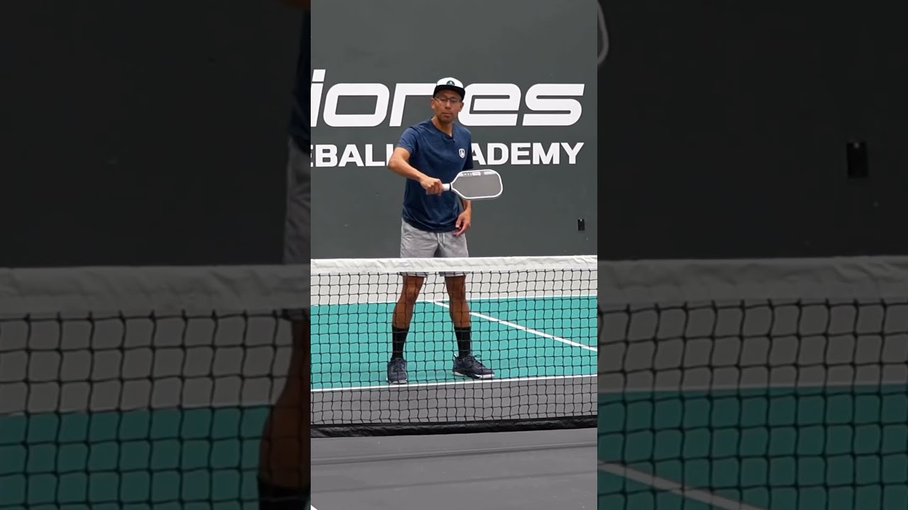 Punch Volley Technique at the Kitchen Line #pickleball #pickleballtips #pickleballstrategy