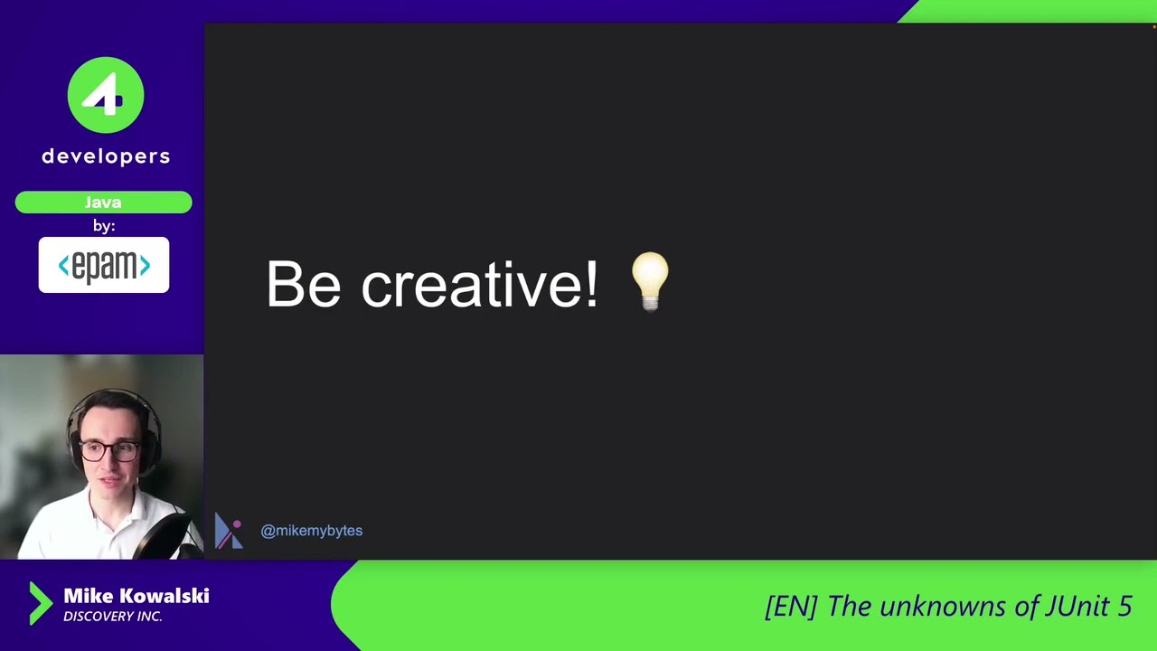4Developers 2022: Mike Kowalski - The unknowns of JUnit 5
