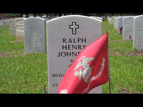 screenshot of youtube video titled Remembering Our Military: The Beaufort National Cemetery