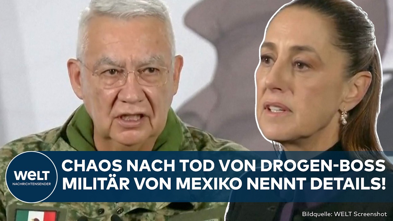 MEXIKO: Chaos nach Tod von Drogen-Boss! Armee und Präsidentin äußern sich zur Lage