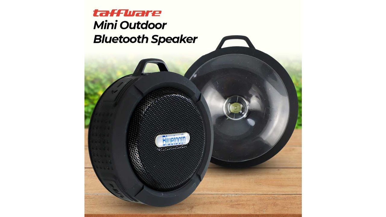 Pratinjau video produk Taffware Mini Bluetooth Speaker Portable Outdoor with Suction Cup 5W - C6