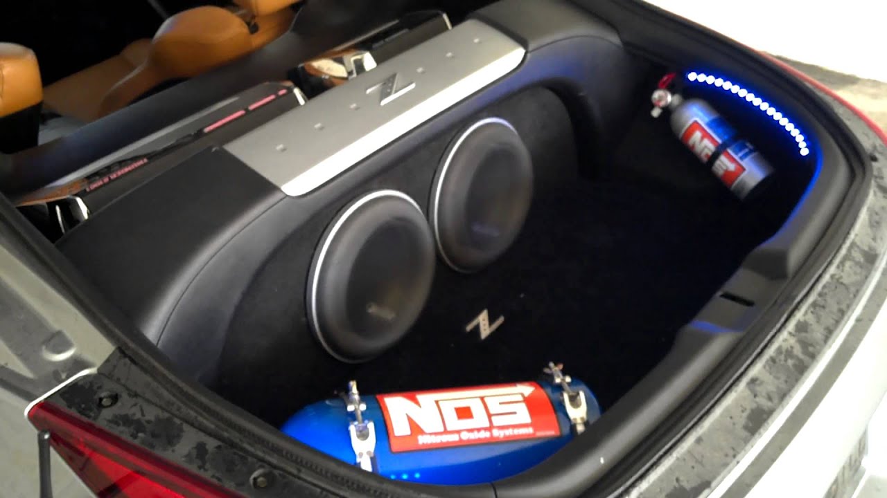 Nissan 350z custom sound system #2