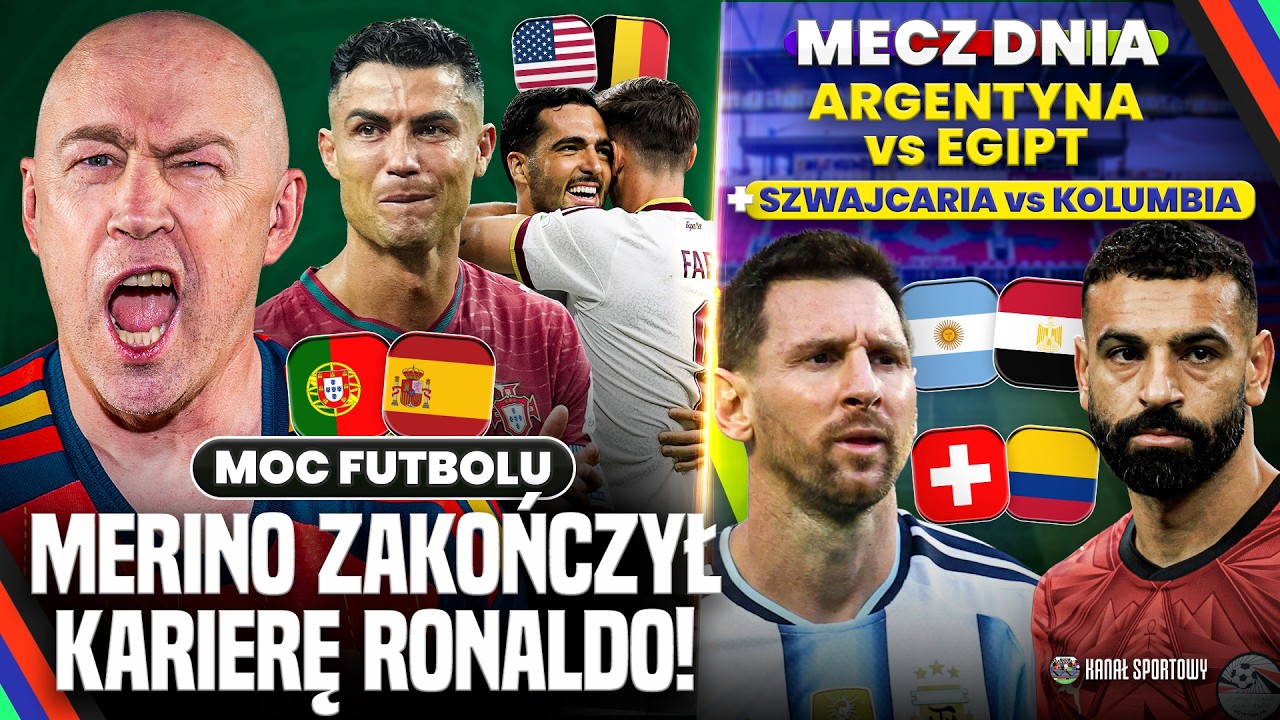Moc futbolu: portugalia - hiszpania, usa - belgia! wracają argentyna i kolumbia! + mecz dnia