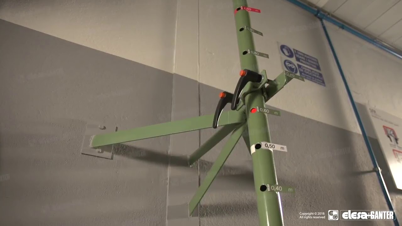 Elesa+Ganter M 843 Asas de montaje frontal. Test de resistencia impacto frontal video