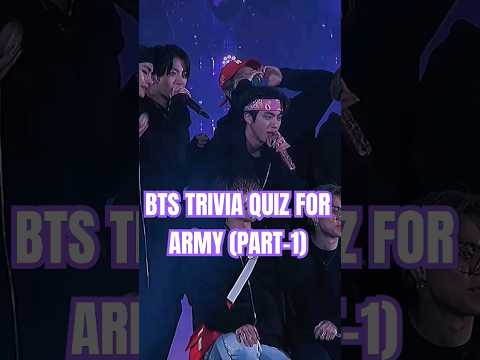 BTS TRIVIA Quiz for army💜💜Which member was scouted for the company whilst getting off of a bus?😁#bts