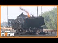 Protesting Fishermen Set Police Vehicles Ablaze in Chile | News9